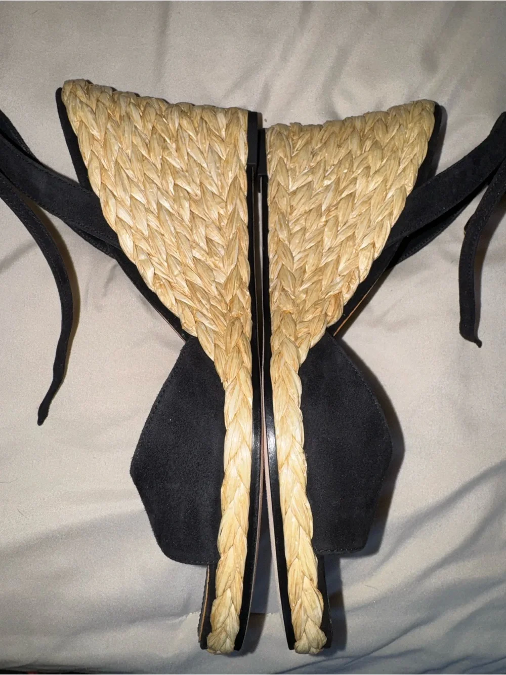 Tory Burch Raffia Wedge Sandal